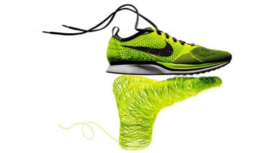 Infographie sur la technologie Flyknit de Nike