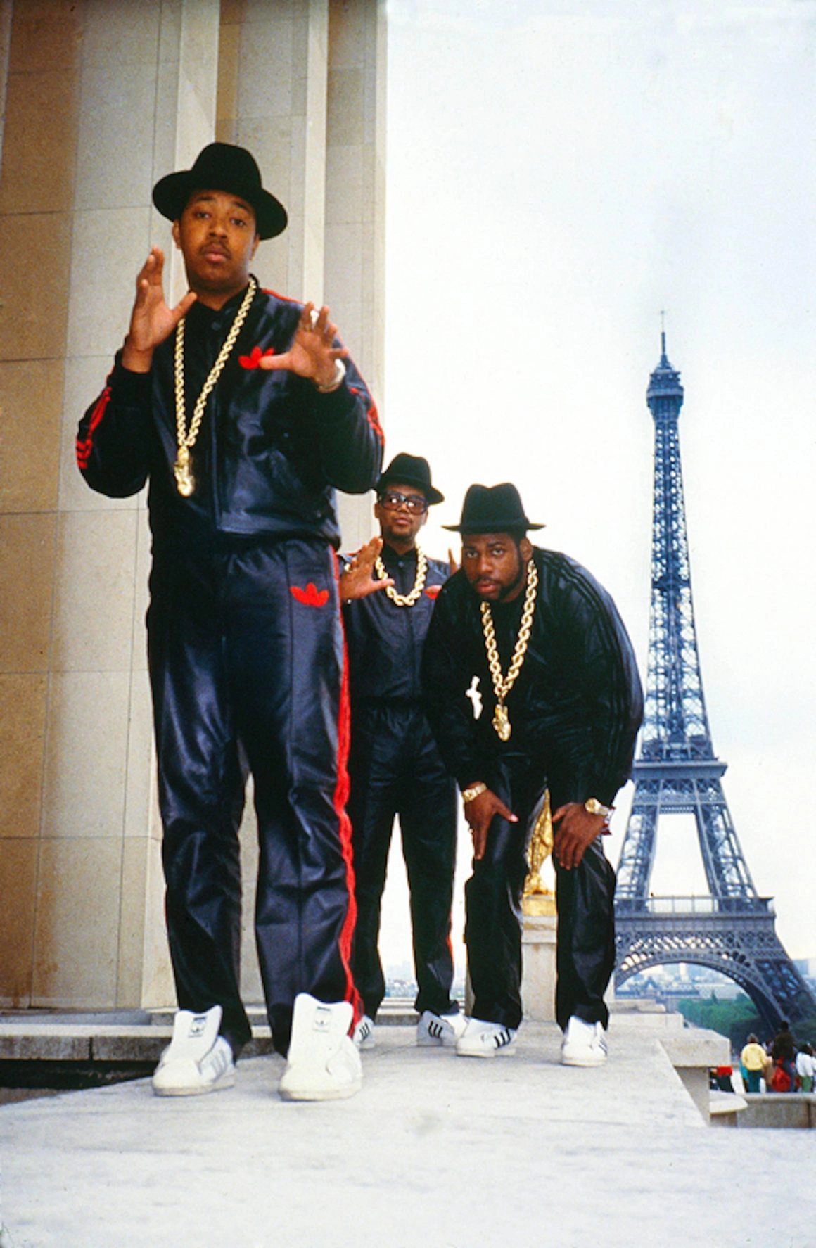 Les Run-D.M.C. aux pieds de la Tour Eiffel