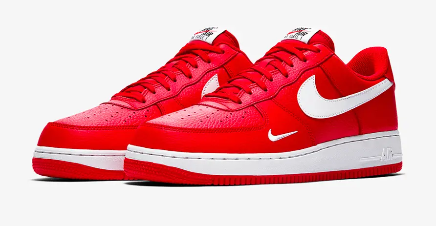 Nike Air Force 1 Mini Swoosh University Red Nike Air Force 1 Mini Swoosh University Red
