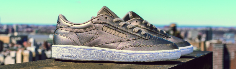 Gigi Hadid, Reebok Club C 85 Melted Metals