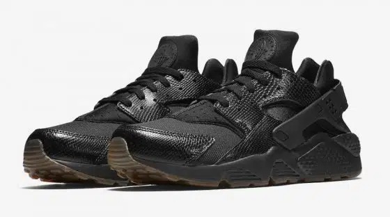 Nike Air Huarache Snakeskin Triple Black