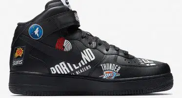 Supreme x Nike Air Force 1 Mid ’07 NBA Logos Black