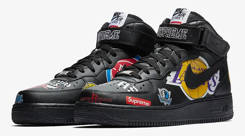 Supreme x Nike Air Force 1 Mid ’07 NBA Logos