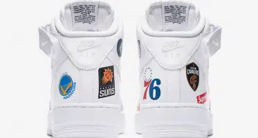 Supreme x Nike Air Force 1 Mid ’07 NBA Logos White