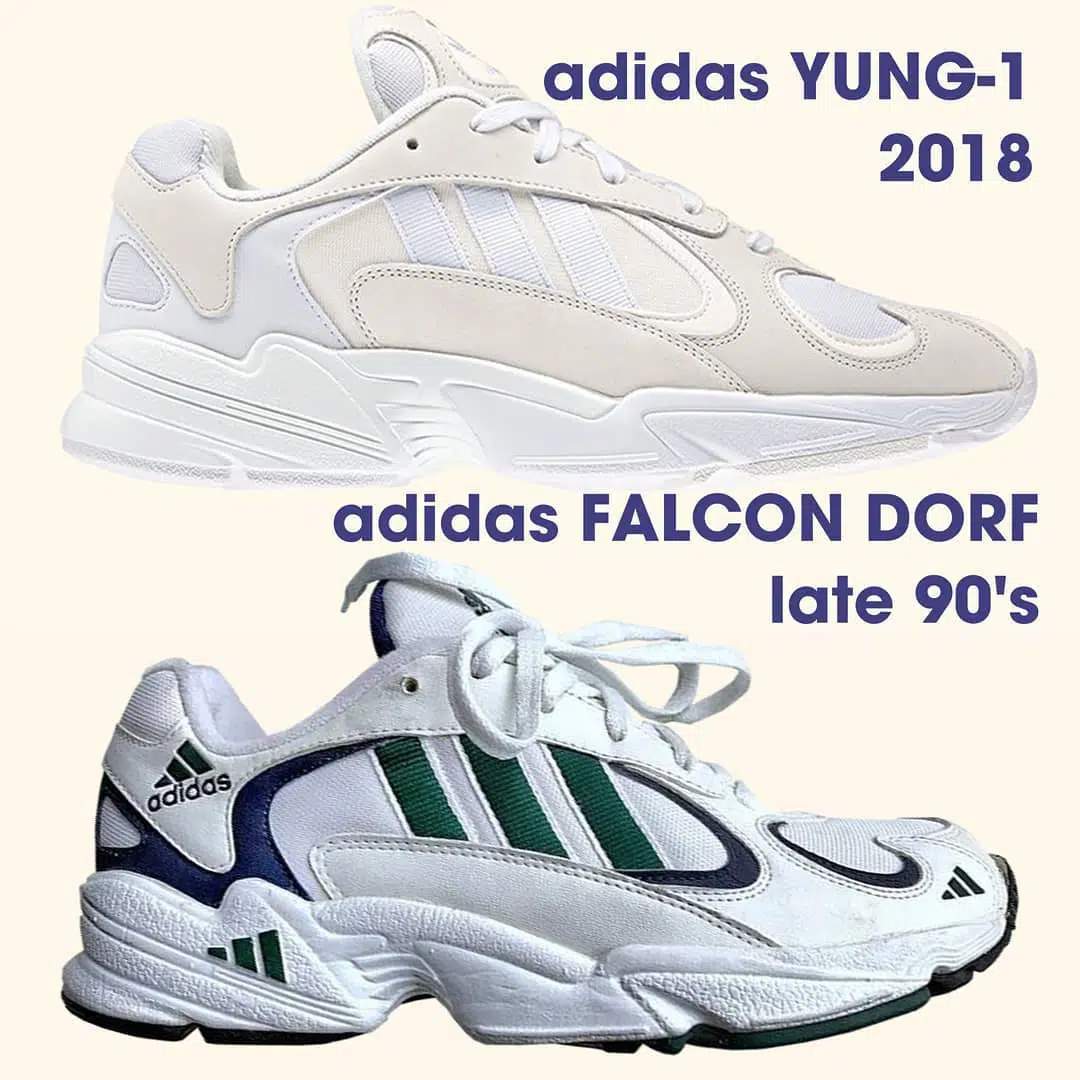 adidas Yung-1 vs adidas Falcon Dorf adidas Yung-1 vs adidas Falcon Dorf