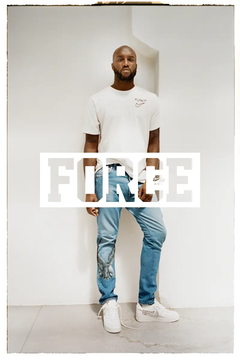 Mr Abloh en Air Force 1