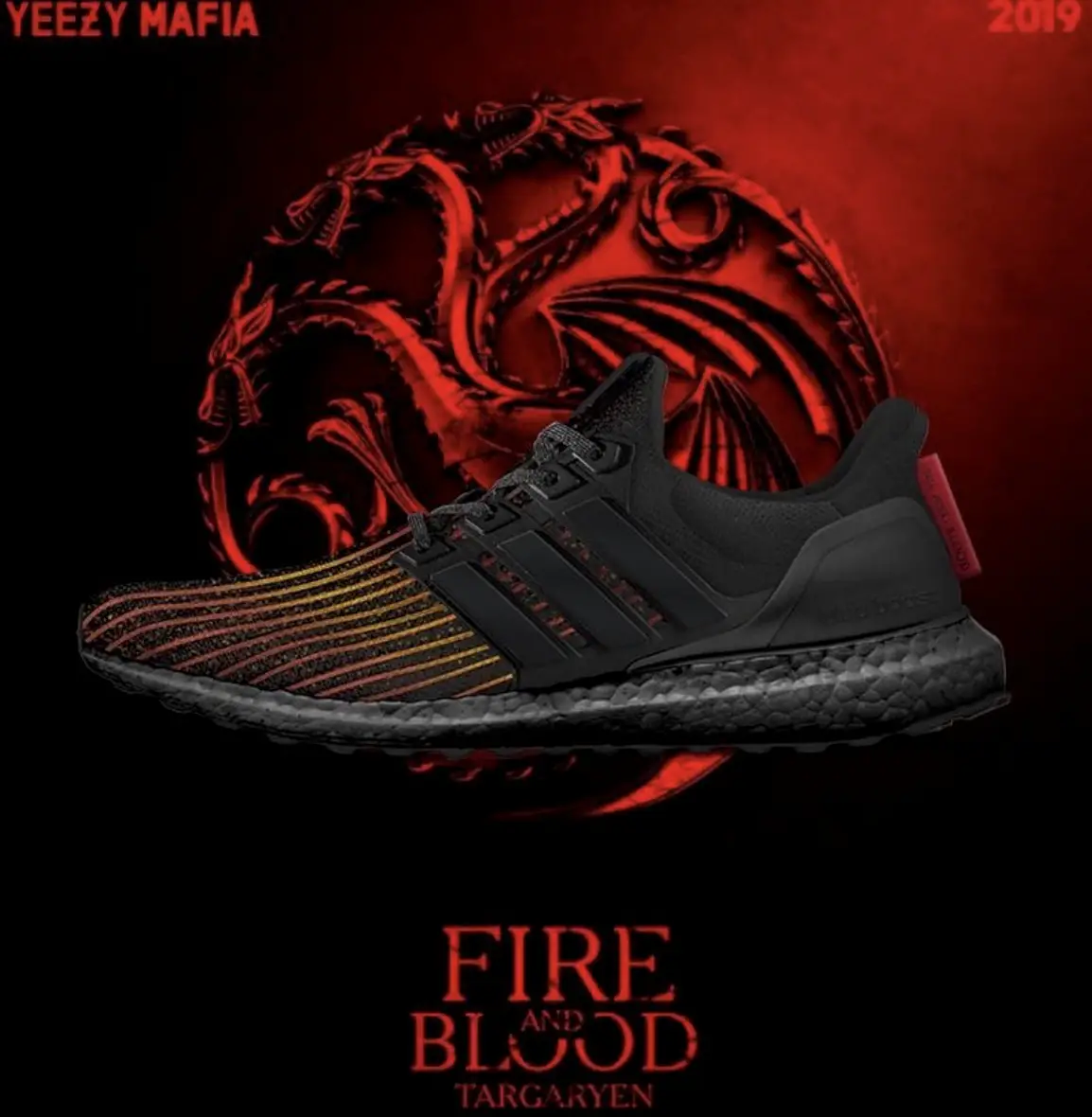 Game of Thrones x adidas UltraBoost ‘’House Targaryen’’
