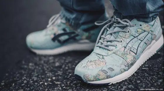 atmos x ASICS Gel-Lyte III Worldmap