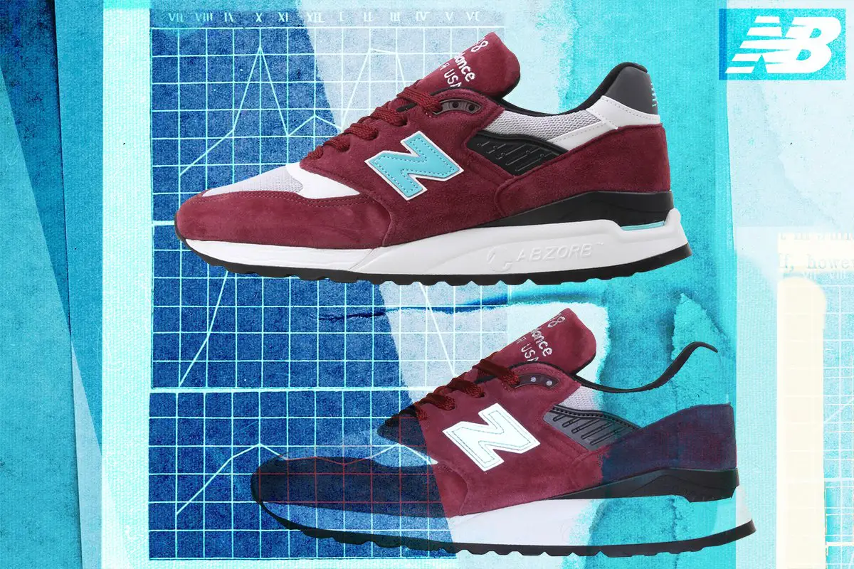 New Balance 998 ‘’Burgundy/White’’