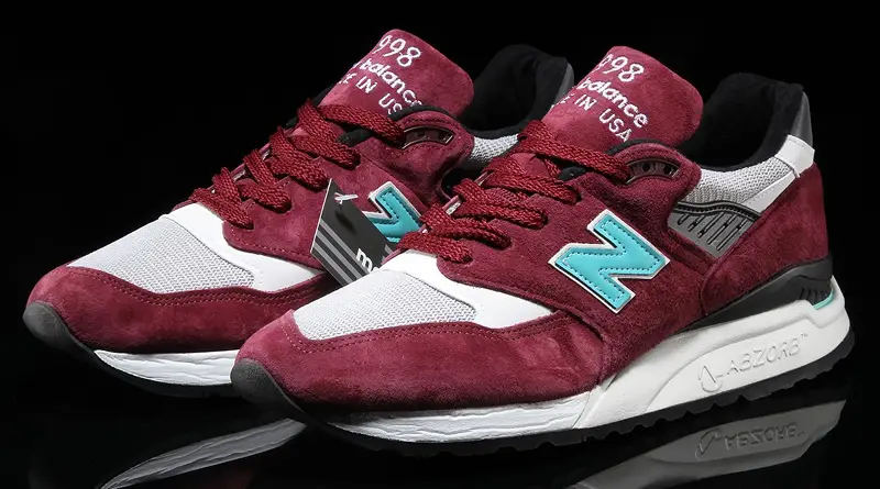 New Balance 998 ‘’Burgundy/White’’