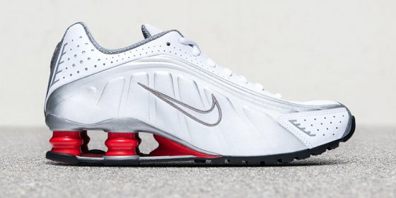Nike Shox R4 OG - White/Silver/Red