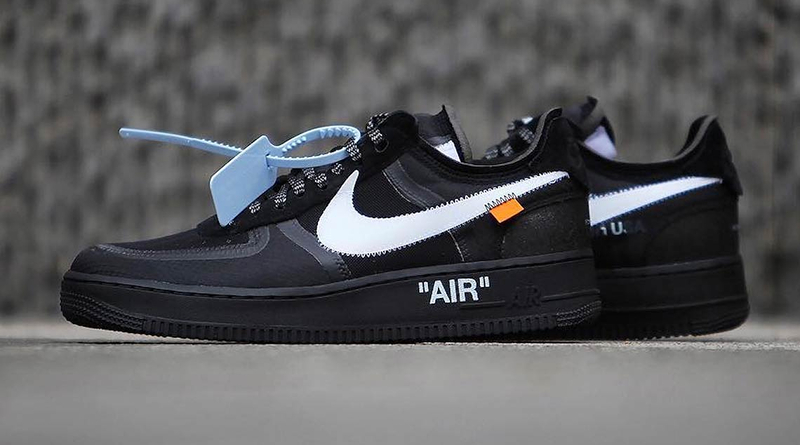 off white x nike air force 1 low black