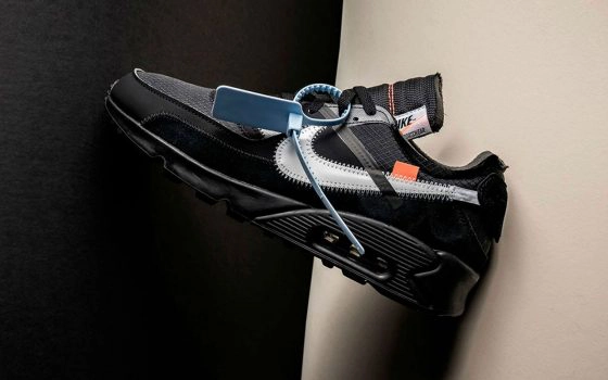 Off-White x Nike Air Max 90 ‘’Black/Cone’’ - AA7293-001