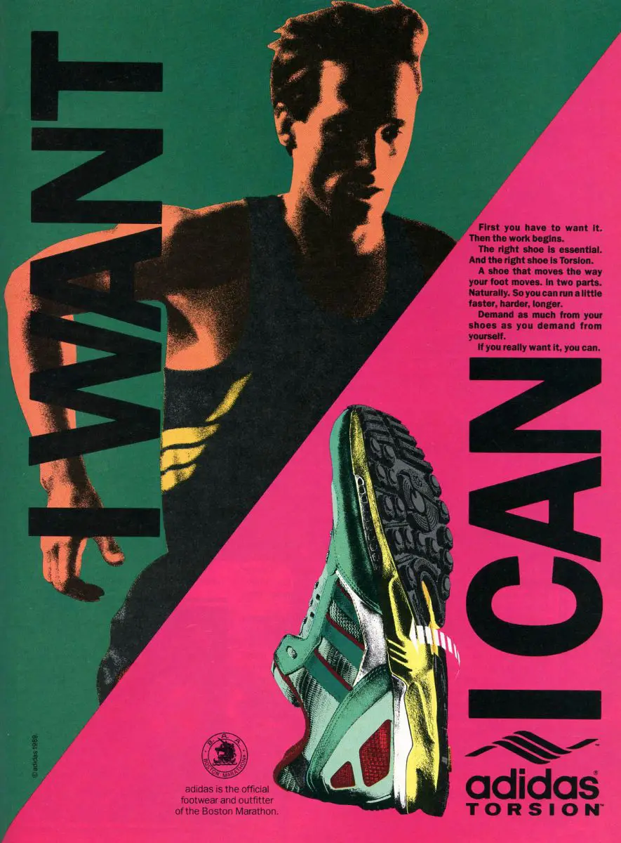 adidas TORSION - Affiche publicitaire originale adidas TORSION - Affiche publicitaire originale