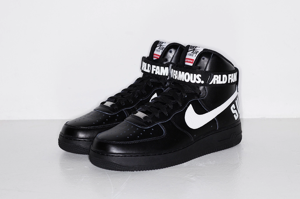SUPREME x Nike Air Force 1 High ‘’World Famous’’ - Black