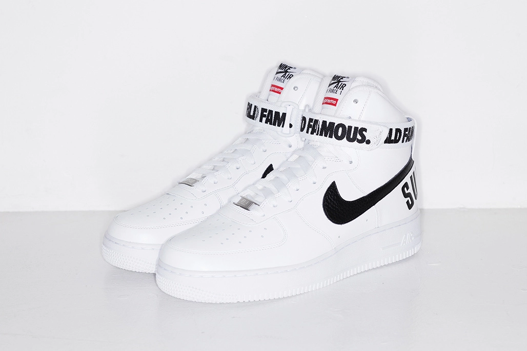 SUPREME x Nike Air Force 1 High ‘’World Famous’’ - White