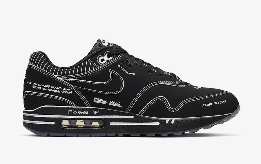Nike Air Max 1 Tinker ‘’Schematic’’ Black