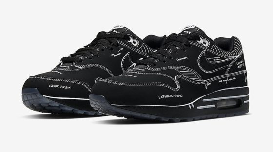 Nike Air Max 1 Tinker ‘’Schematic’’ Black