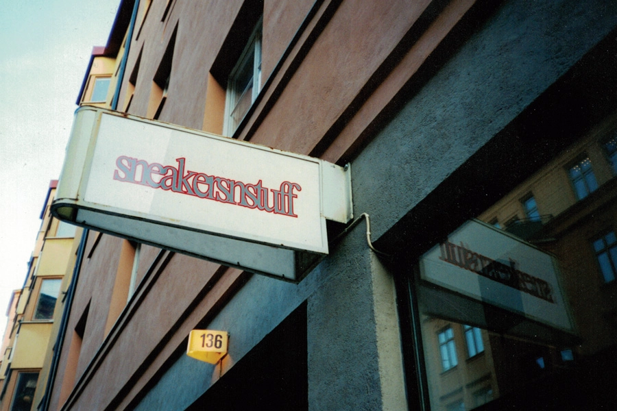 La première boutique Sneakersnstuff à Stockholm en 1999