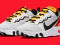 Nike React Element 55 ‘’White/Black-Bright Crimson’’