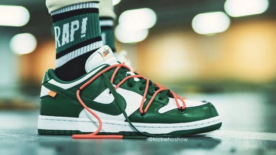 Off-White x Nike Dunk Low ‘’Pine Green’’