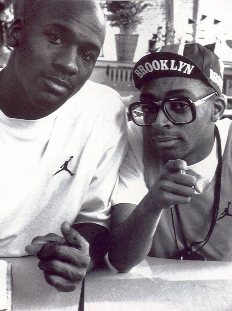 Michael Jordan et Spike Lee, aka Mars Blackmon