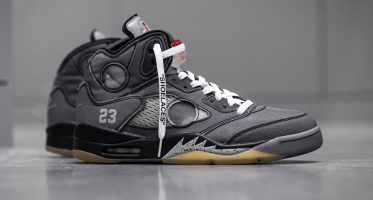 Off-WhiteJordan 5 ‘’Black Muslin’’