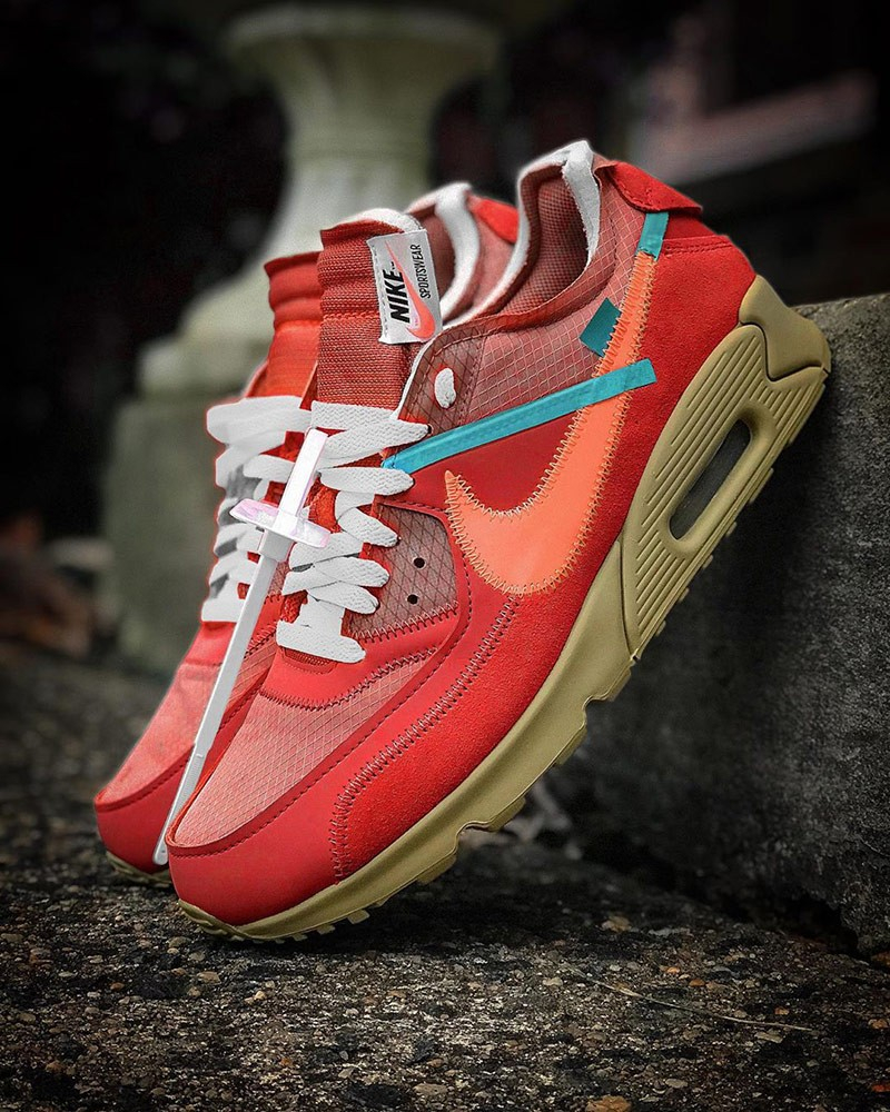 Off-White x Nike Air Max 90 ‘’University Red’’