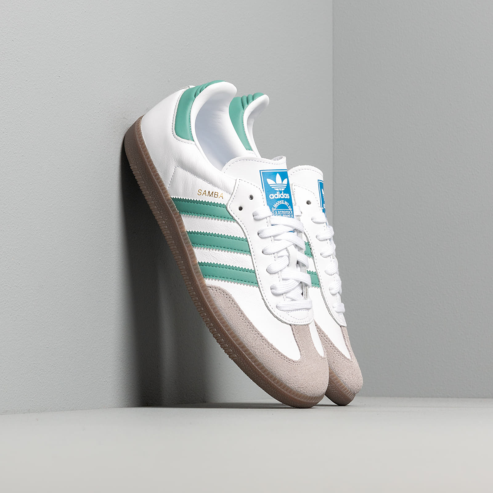 adidas Samba Primeknit Sock Ftw White/ Core Black/ Blue Bird | Footshop