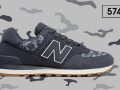 New Balance 574 ‘’Camo’’ - Navy with Moonbeam