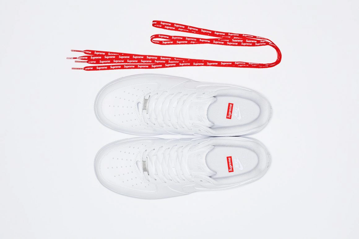 SUPREME x Nike Air Force 1 Low ‘’Box Logo’’ - White - CU9225-100