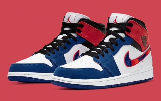 Air Jordan 1 Mid SE ‘’Multicolor Swoosh’’ - 852542-146