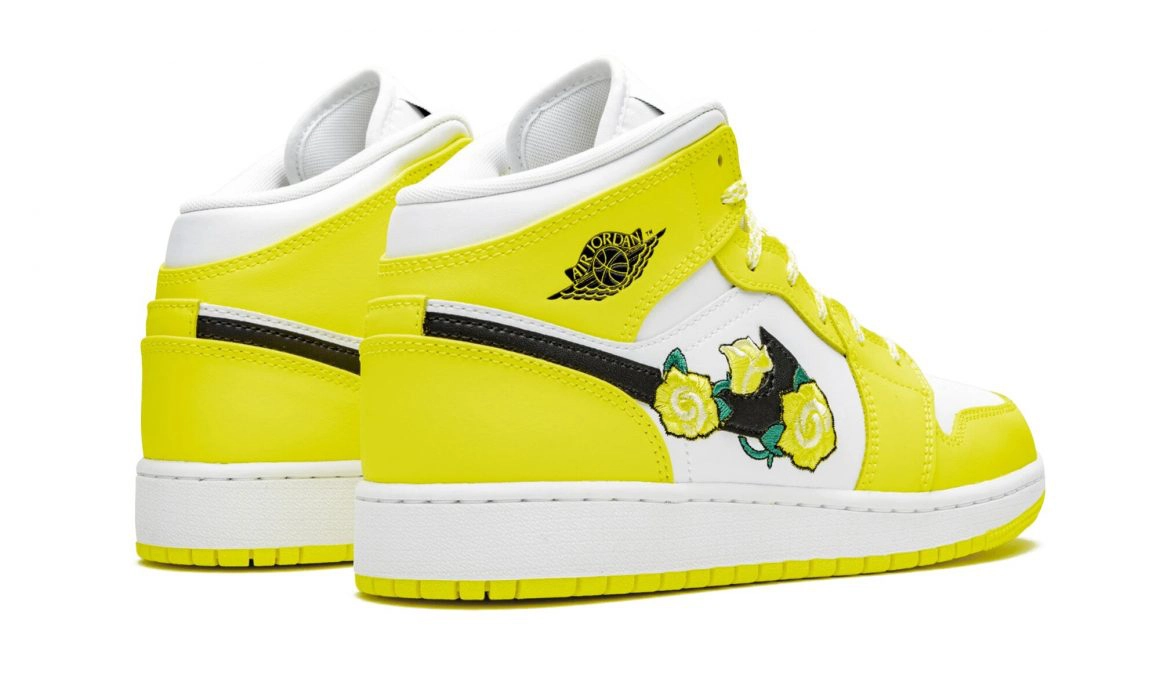 Air Jordan 1 Mid ''Dynamic Yellow''/''Floral'' - AV5174-700