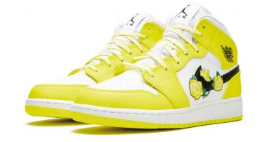 Air Jordan1 Mid ''Dynamic Yellow''/''Floral''
