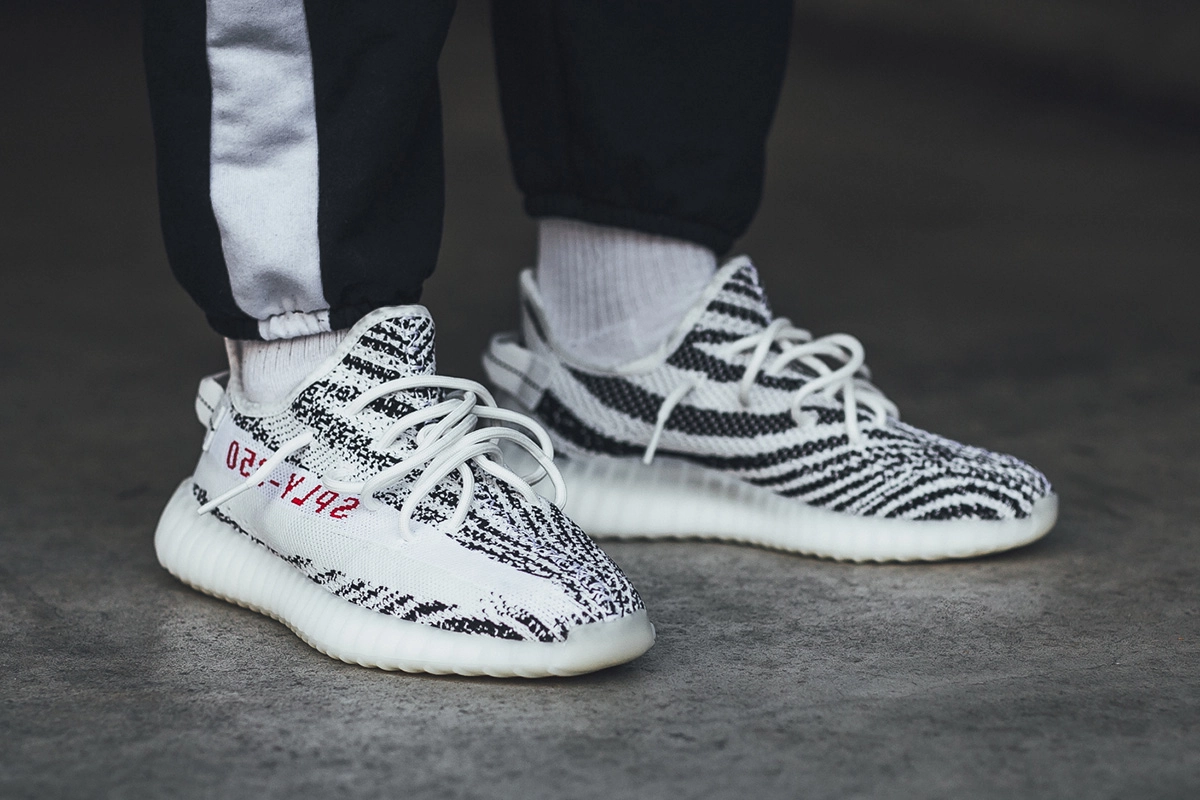 adidas Yeezy Boost 350 v2 ‘’Zebra’’ - CP9654 - On feet