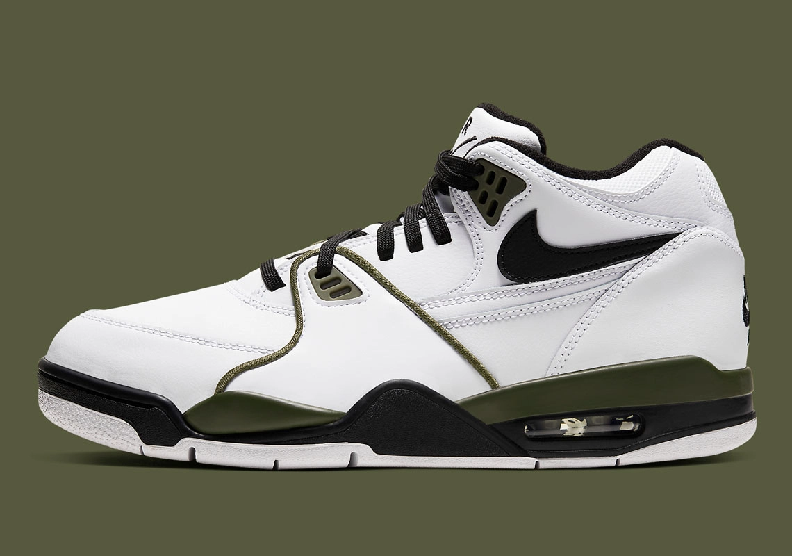 Nike Air Flight 89 - White/Medium Olive/Black - CJ5390-101