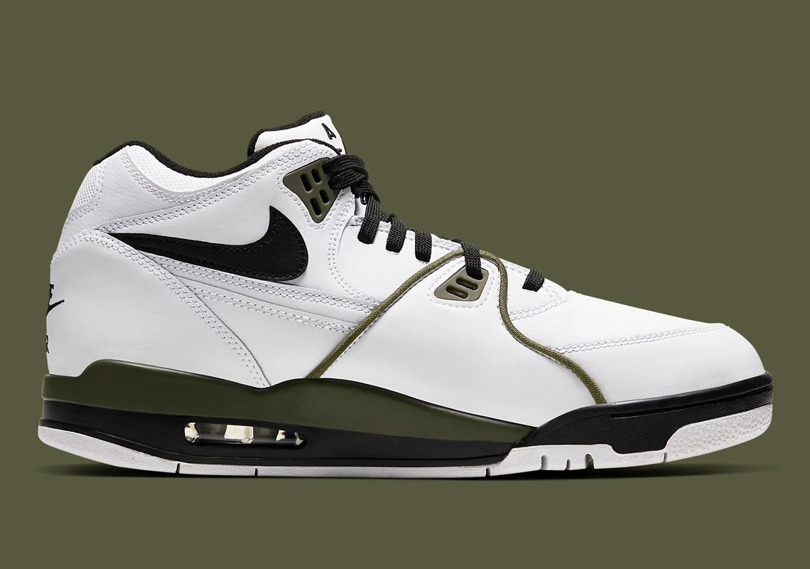 Nike Air Flight 89 - White/Medium Olive/Black - CJ5390-101