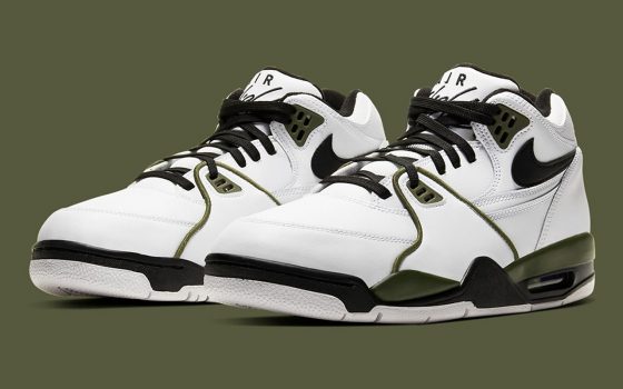 Nike Air Flight 89 - White/Medium Olive/Black - CJ5390-101