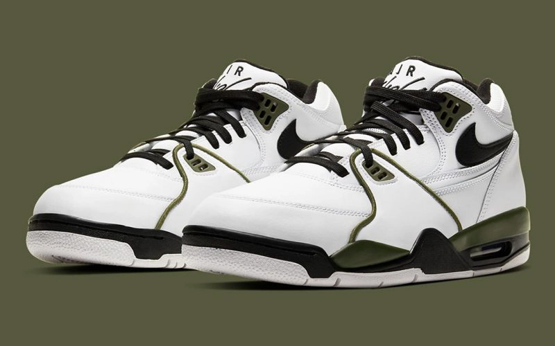 Nike Air Flight 89 - White/Medium Olive/Black - CJ5390-101