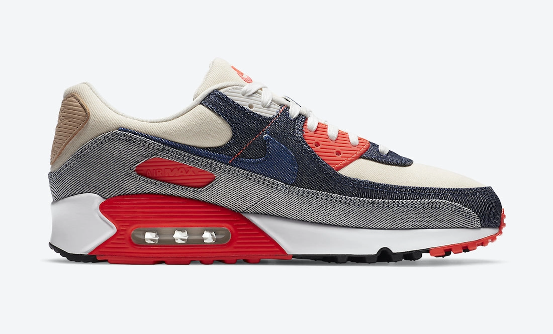 DENHAM x Nike Air Max 90 ‘’Infrared’’ - CW7603-400