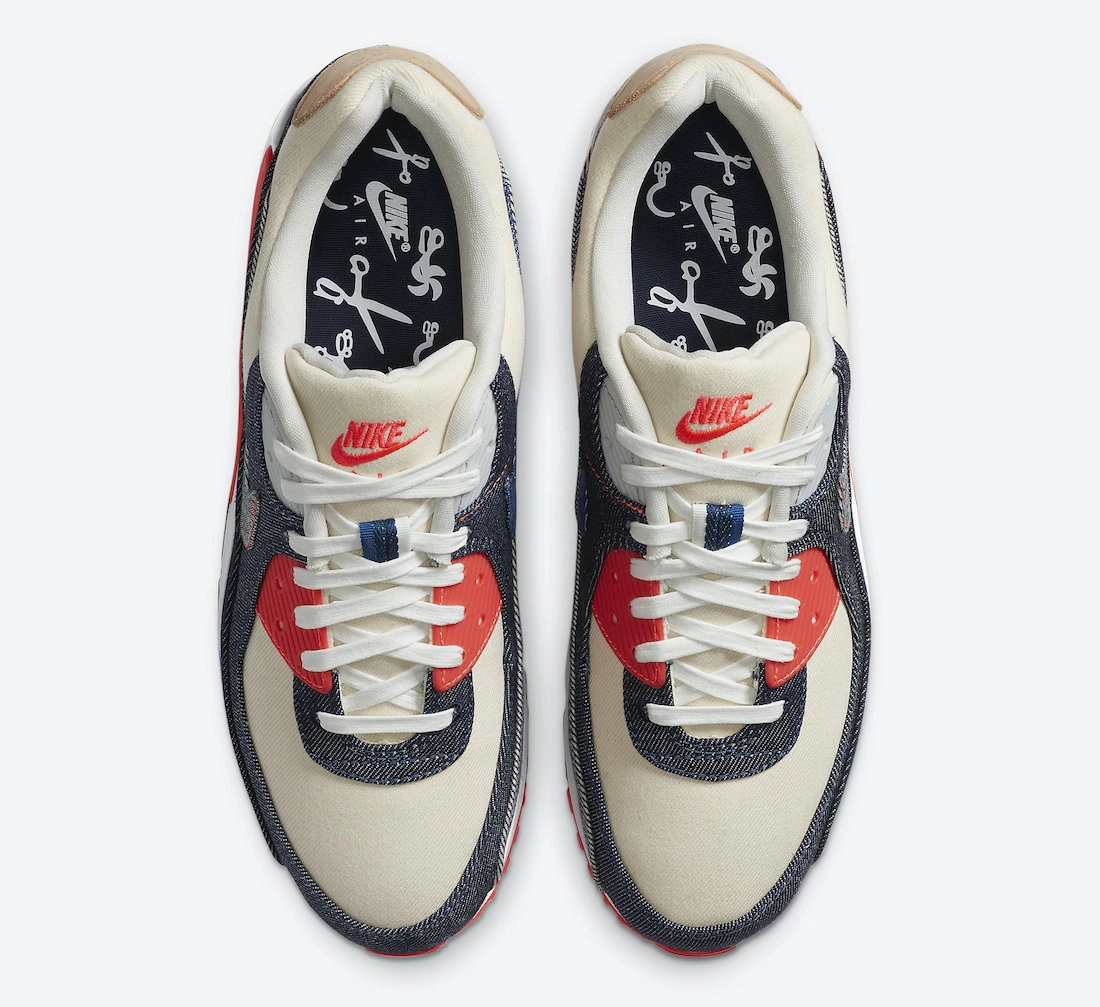 DENHAM x Nike Air Max 90 ‘’Infrared’’ - CW7603-400