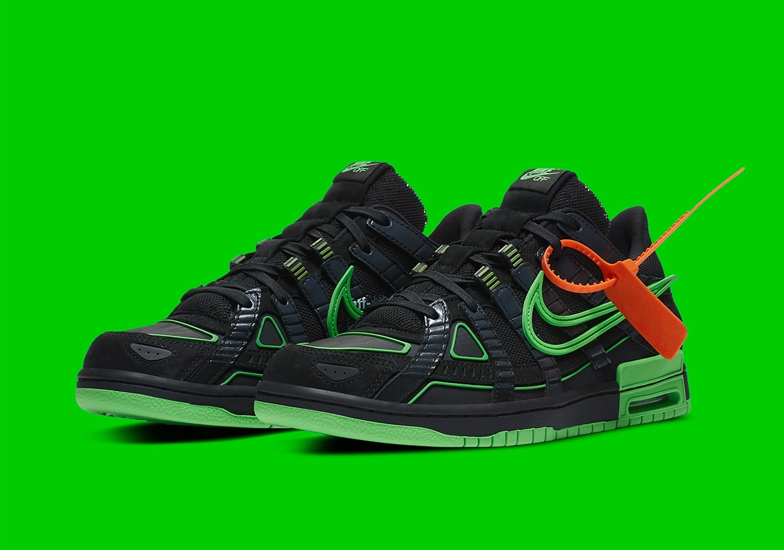 Off-White x Nike Air Rubber Dunk ‘’Green Strike’’ - CU6015-001