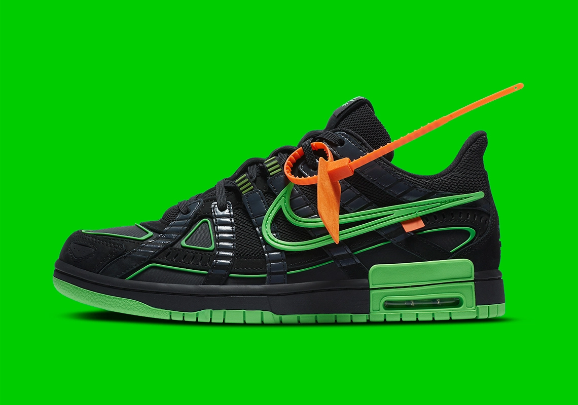 Off-White x Nike Air Rubber Dunk ‘’Green Strike’’ - CU6015-001