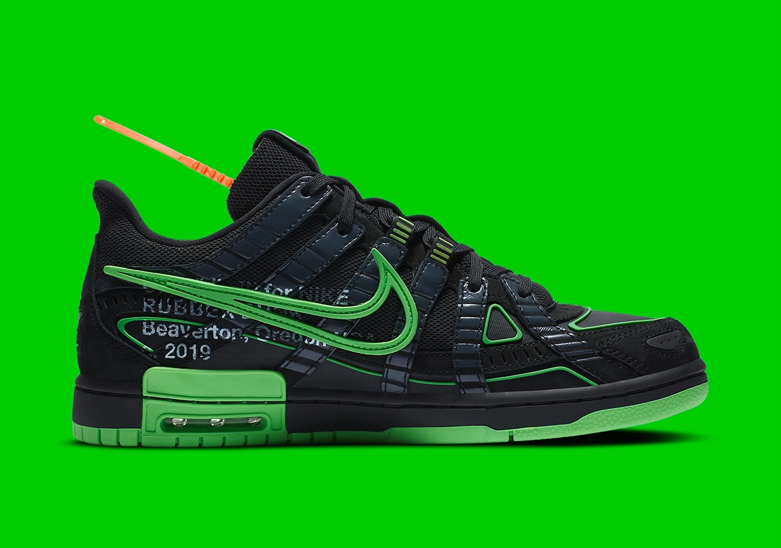 Off-White x Nike Air Rubber Dunk ‘’Green Strike’’ - CU6015-001