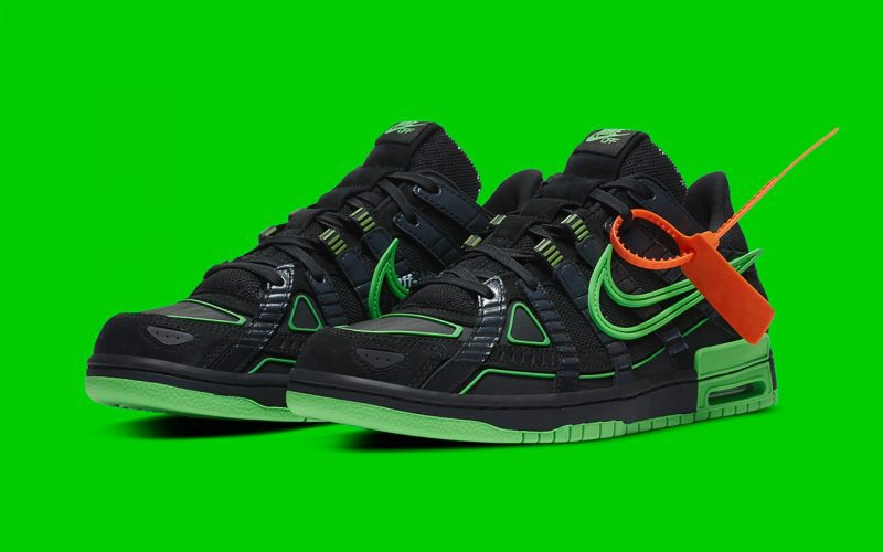 Off-White x Nike Air Rubber Dunk ‘’Green Strike’’ - CU6015-001