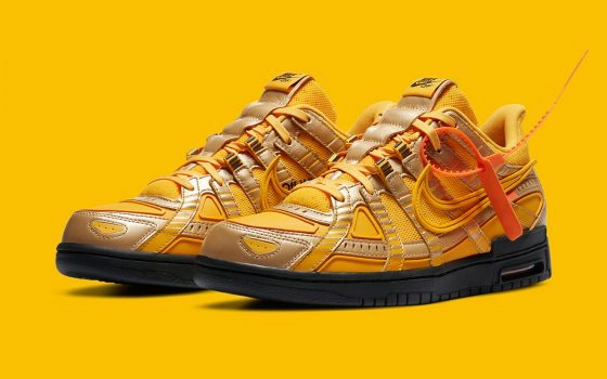 Off-White x Nike Air Rubber Dunk ‘’University Gold’’ - CU6015-700