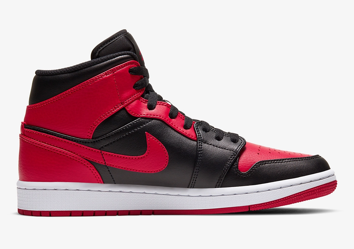 Air Jordan 1 Mid ‘’Bred’’/’’Banned’’ - 554724-074