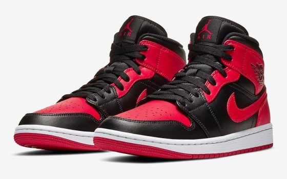 Air Jordan 1 Mid ‘’Bred’’/’’Banned’’ - 554724-074