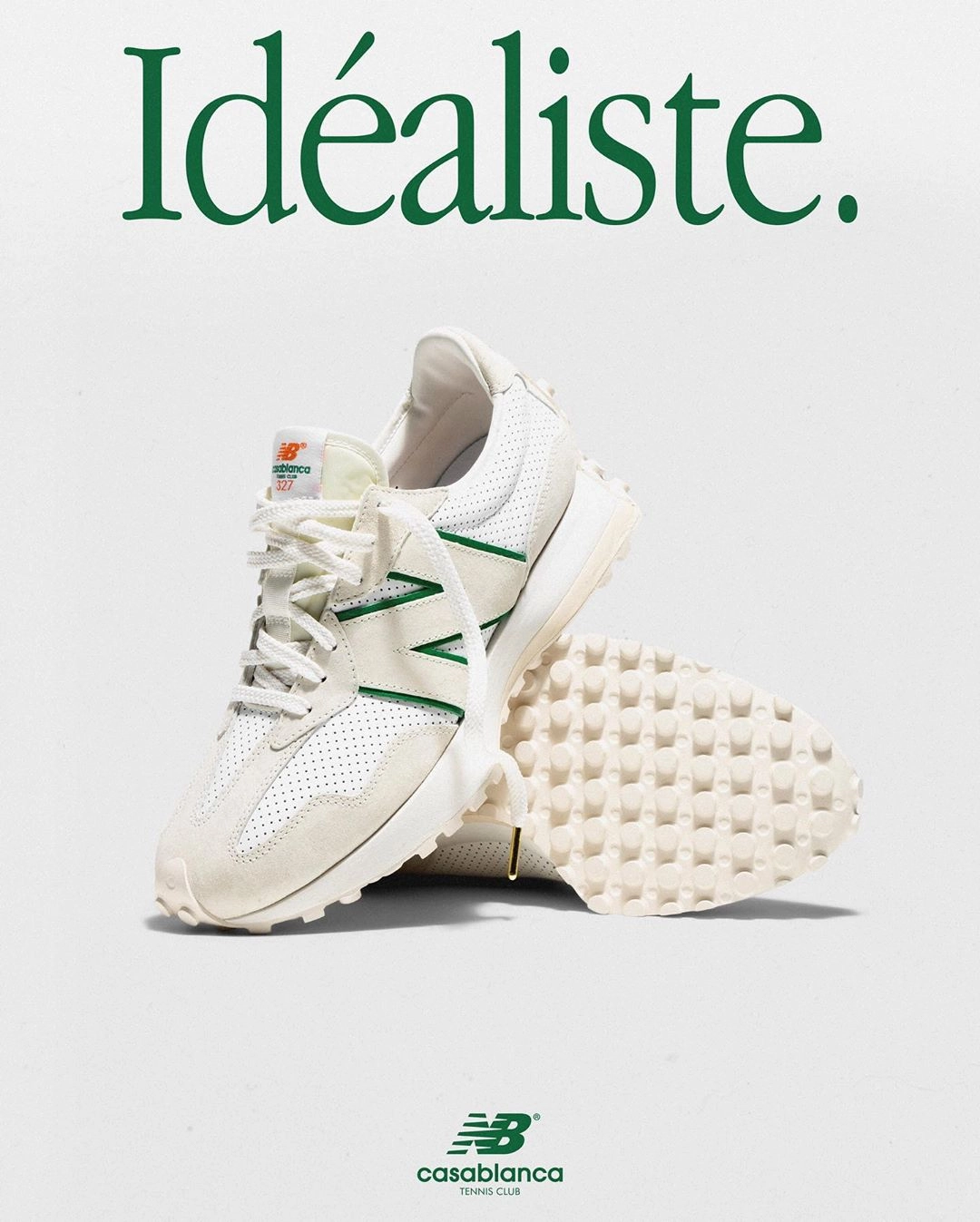 Casablanca x New Balance 327 ‘’Idéaliste’’ - ‘’Green Logo’’
