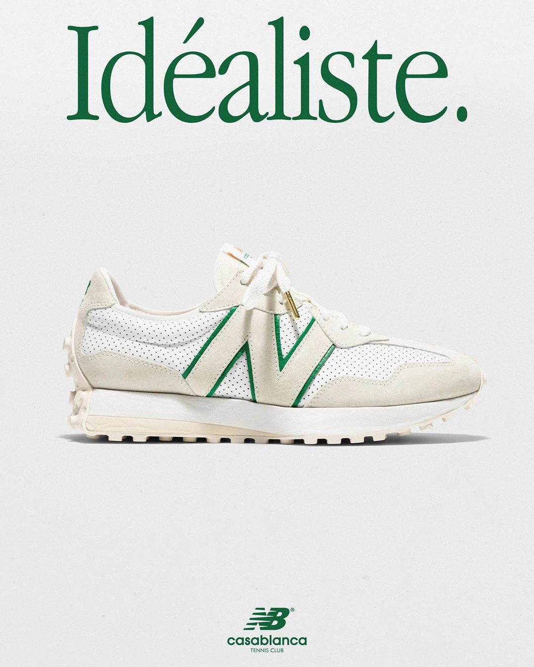 Casablanca x New Balance 327 ‘’Idéaliste’’ - ‘’Green Logo’’
